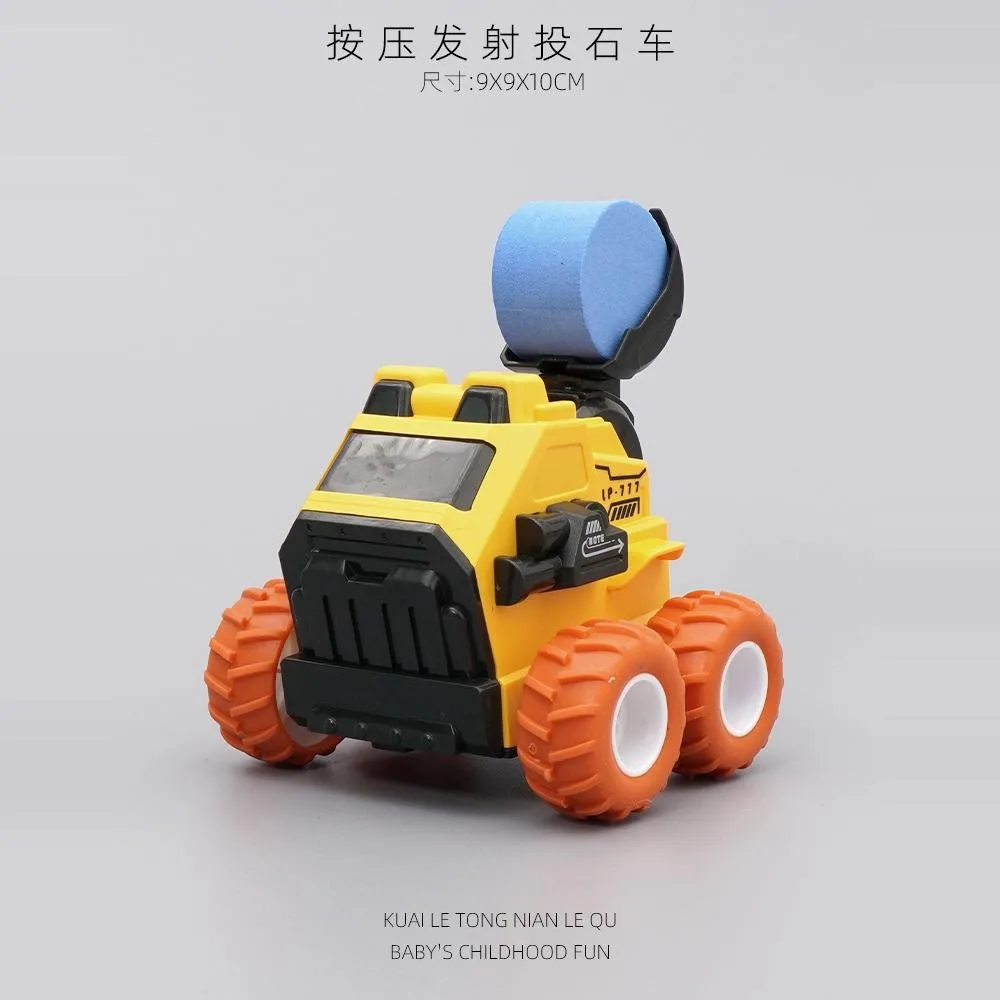 

Creative inertia stone throwing toy car puzzle engineering model boy girl