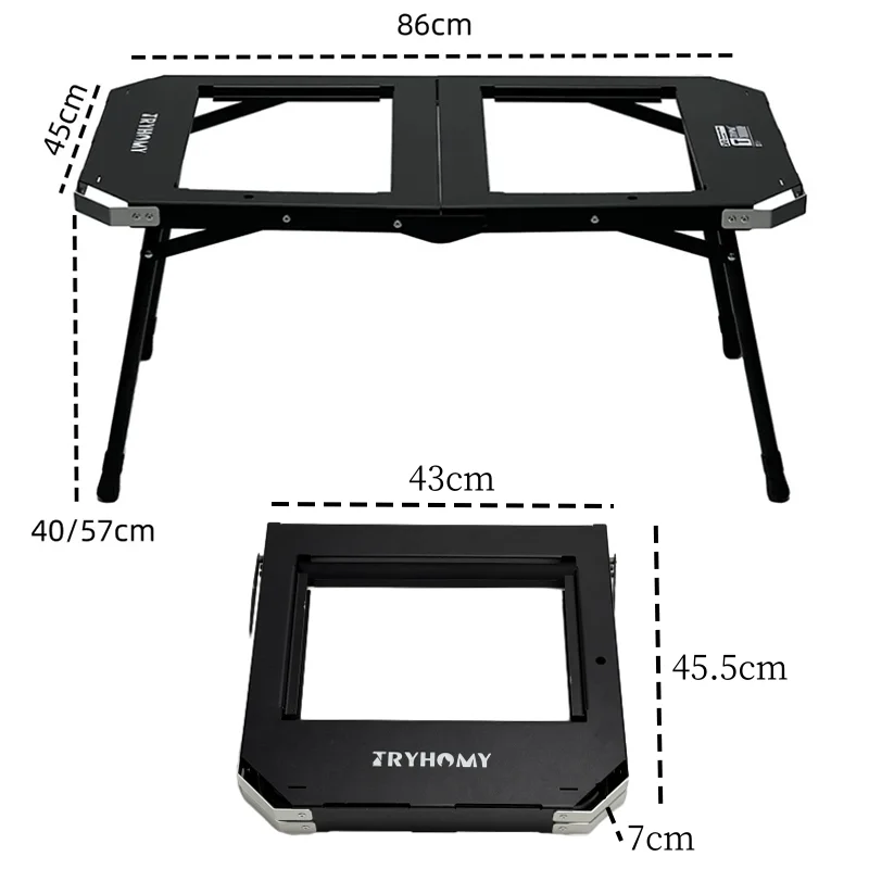 IGT Table 2 Unit Folding Table igt Aluminum Alloy Portable Table Outdoor Lightweight Tactical Cool Camping Gear New