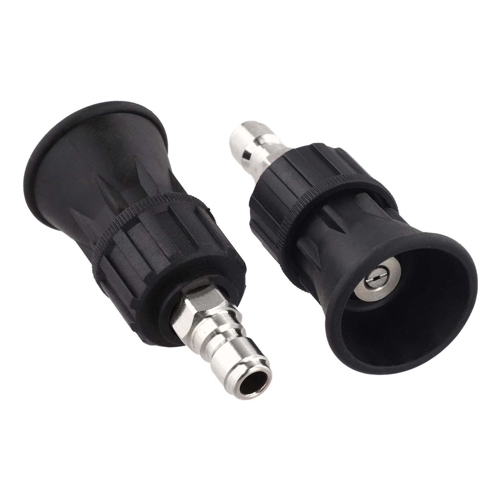 

Pressure Washer Nozzle 40 Degree with Rubber Guard Fits Various Models for Vehicle Cleaning and Splash Minimization