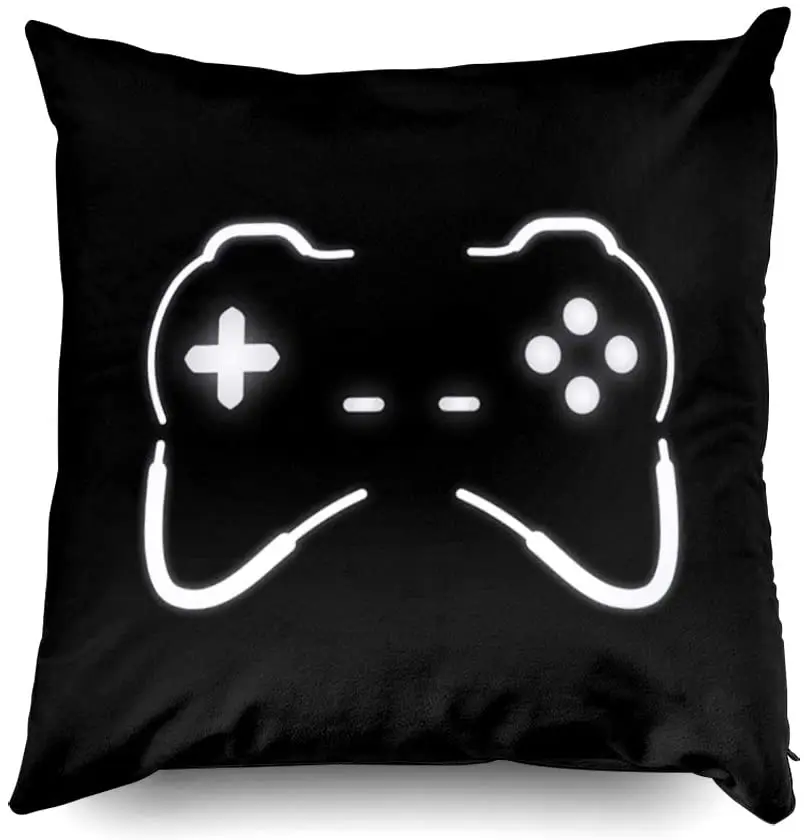 Game Controller Pillow Case Gamer Joypad Joystick Pillowcases for Pillows Bed Sofa Kids Boy Room Decor Home 45x45 Pillow Cover