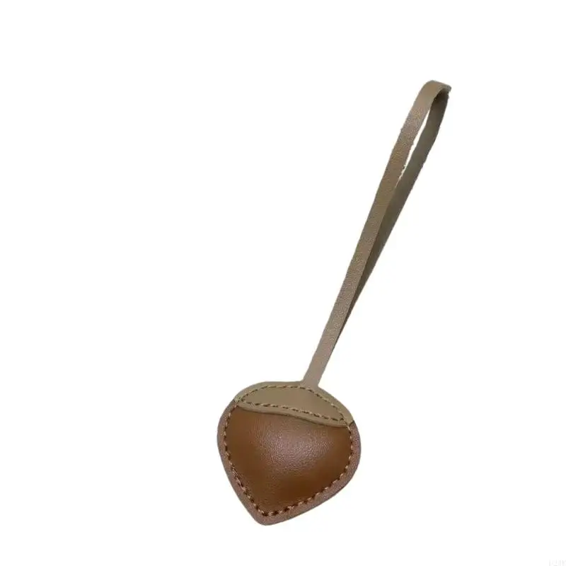 الحرفي وضعت الكستناء الجلود المفاتيح خمر نمط حقيبة العرافة مقاومة للماء قوي زخرفة لسيارة مرآة الديكور #3