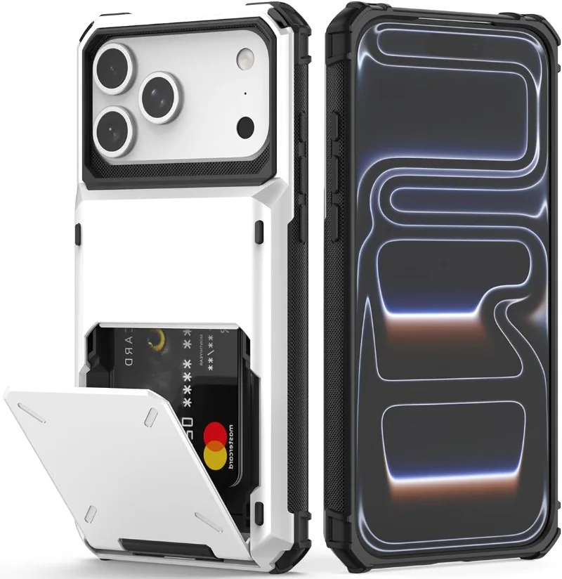 Hülle für iPhone 18 Pro Max 17 16 Pro Max 15 14 13 12, robuste Brieftaschenhülle mit verstecktem Klappschlitz, schützende harte Rückseite, Coque Fundas – Detail 8