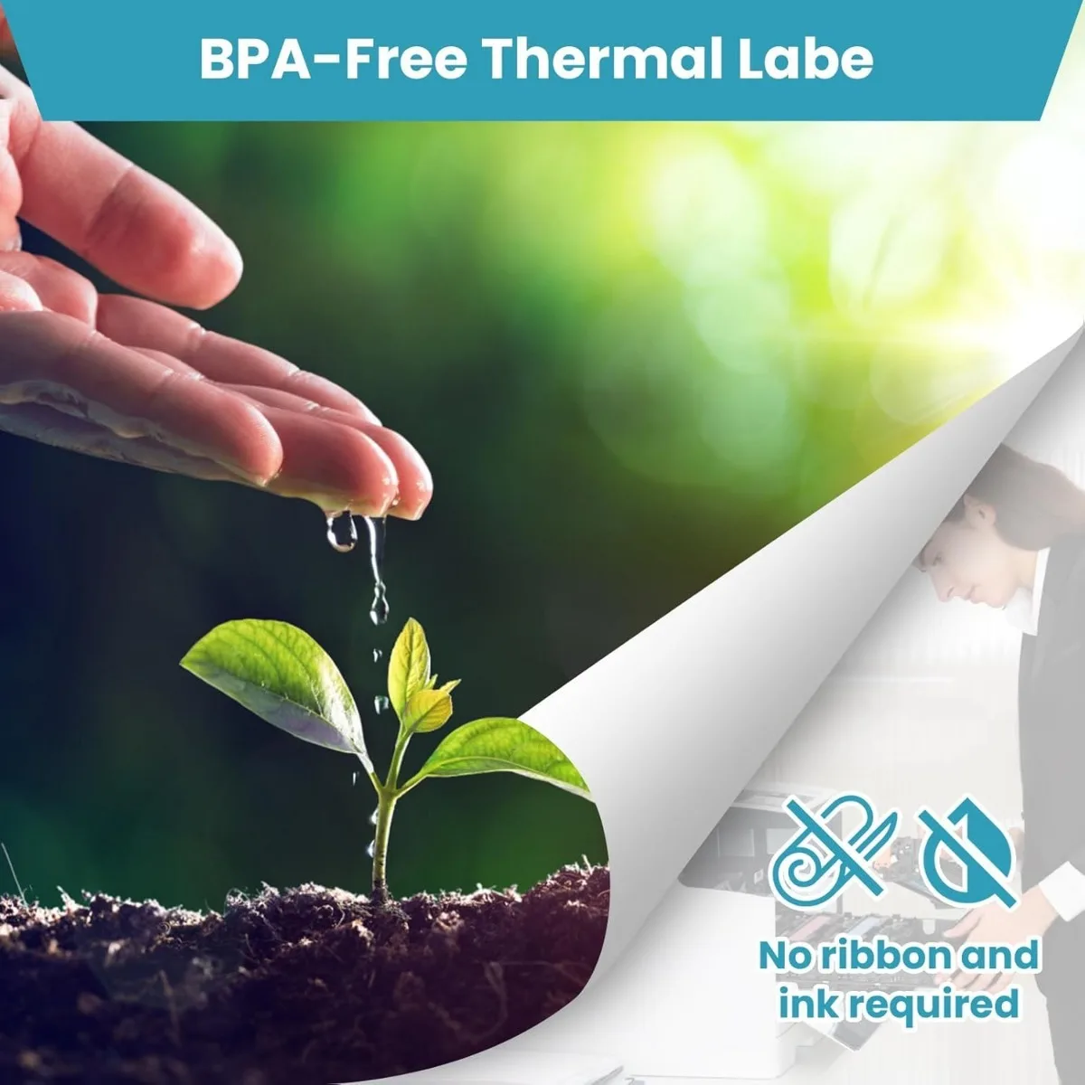 لفات ورق حراري A4 210*30mmBPA مجانية لطابعة A40/MT810/F1S/F2S/ATS886 المحمولة بلوتوث اللاسلكية الصغيرة
