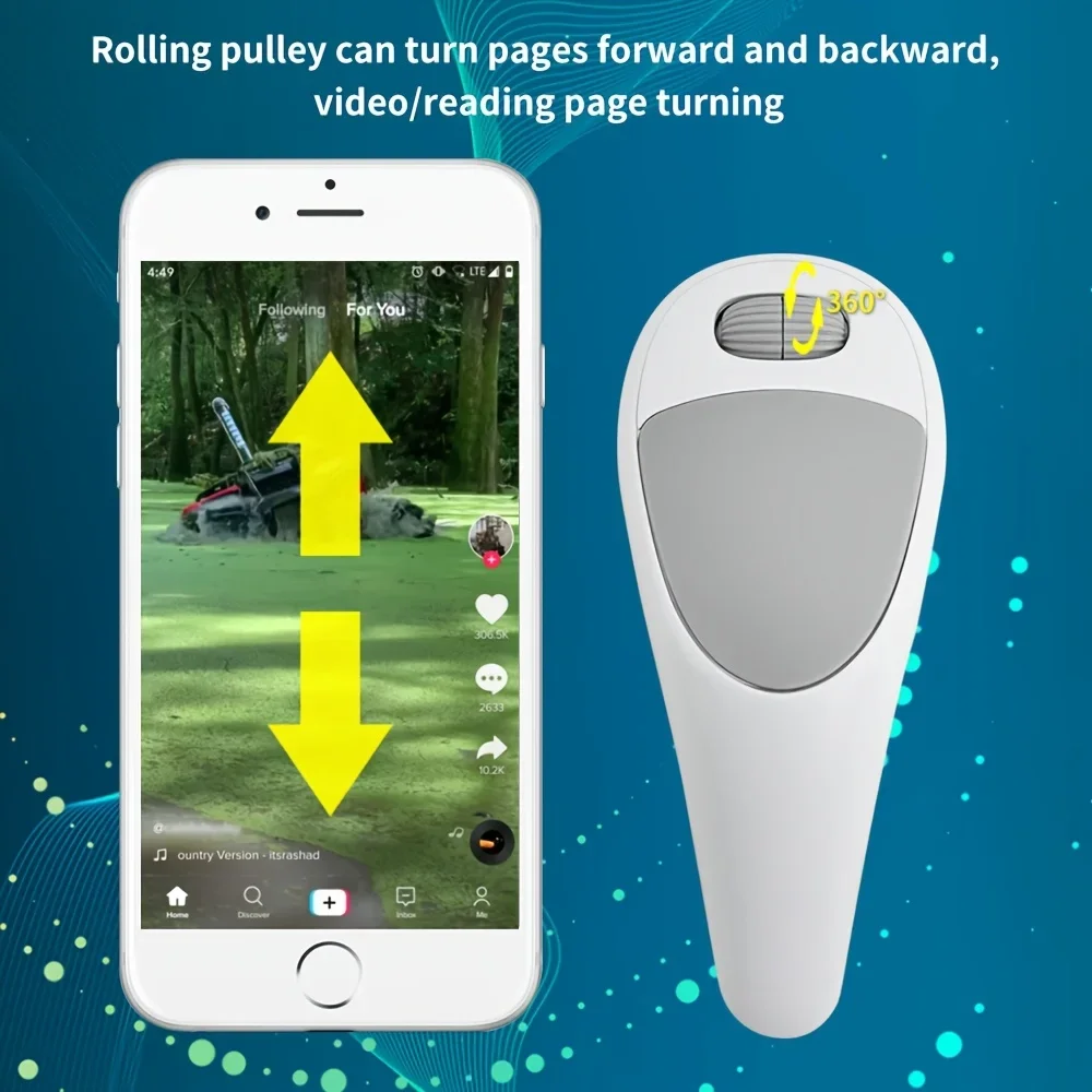 ماوس هاتف صغير، أداة أساسية لشخص كسول، فيديو قصير ورواية/منجا تيرنر، ماوس إبهام لاسلكي للتحكم عن بعد