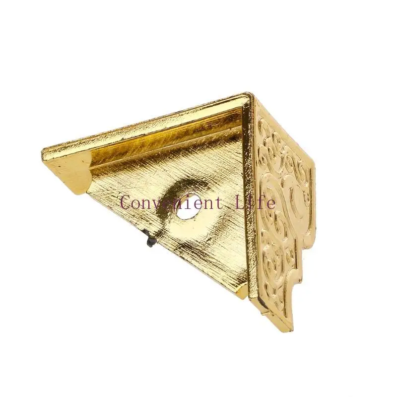 l1ee20ピースケースコーナープロテクターキャビネットボックスコーナープロテクター家具エッジセーフティガード用のゴールド装飾コーナーウッド