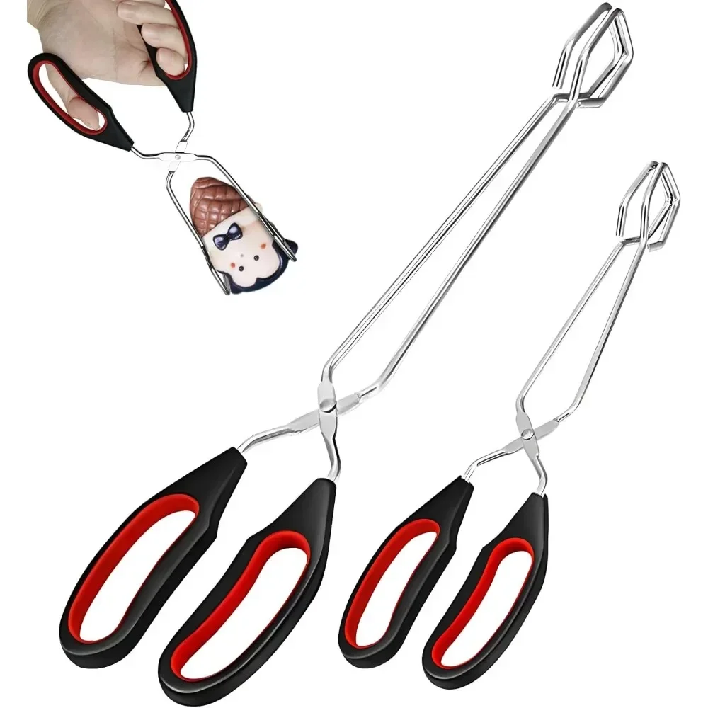 BBQ Tools Barbecue Scissor Pliers Tongs Grilled Food Tong Long Handle Bread Roast Clip Charcoal Pliers Kitchen Accessories