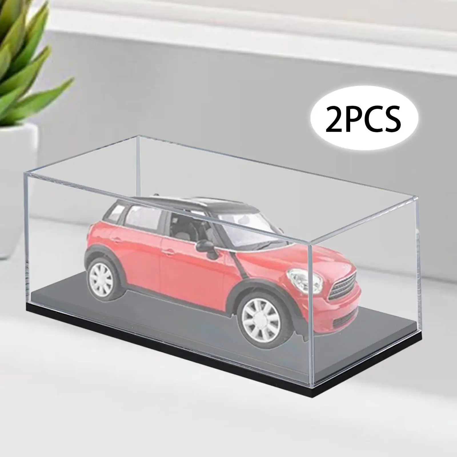 

2 шт. модель автомобиля витрины витрина 1/64 защитная столешница многоцелевая декоративная прозрачная для игрушечных автомобилей транспортные средства