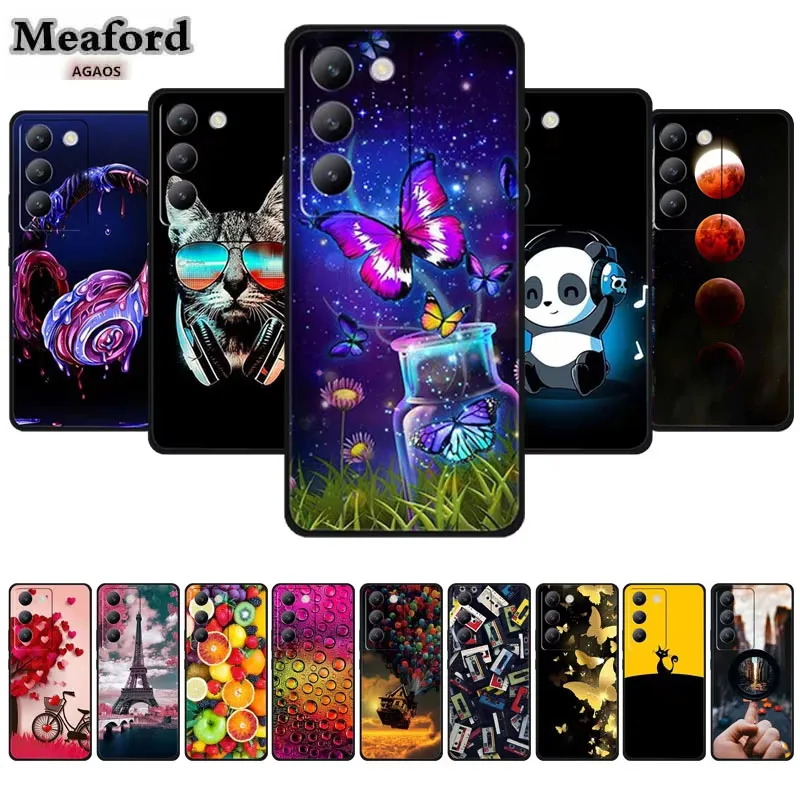 Cool Painted For Vivo V40 SE Y100 Y200E TPU Soft Case Silicone Protector Phone Cover for Vivo V 40 SE Y 100 200 E 200E Shield