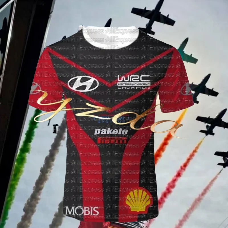 

Hot Selling WRC Rally Commemorative T-shirt for Men and Women, Outdoor Sports Casual T-shirt, Comfortable and Quick Drying