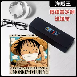 Jednoczęściowa figurka anime Cosplay etui na okulary Luffy Zoro pudełko do przechowywania okularów piórnik prezent urodzinowy dla dzieci przybory szkolne