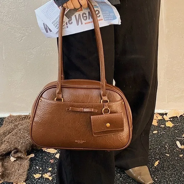 

Сумка-подушка 2025 года, модная женская сумка с верхней ручкой, просторная сумка через плечо, модная пригородная сумка, большая вместительная сумка для дня и ночи ​