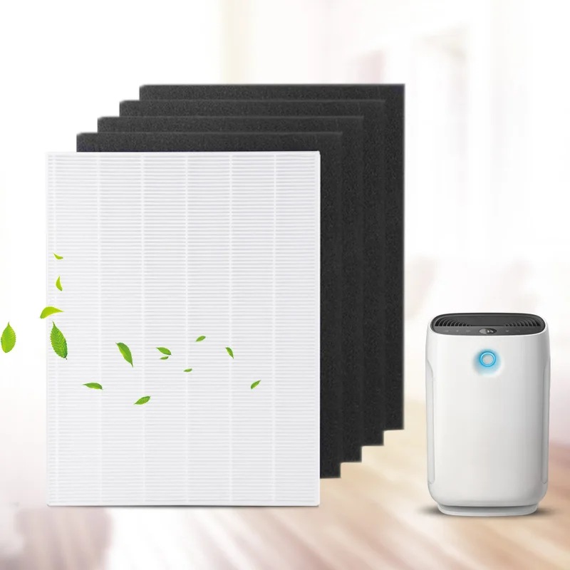 4 قطع من أجزاء تنقية الهواء من الكربون المسبق وقطعة واحدة من فلتر HEPA الرئيسي لـ Winix 115115   5300 5500 6300