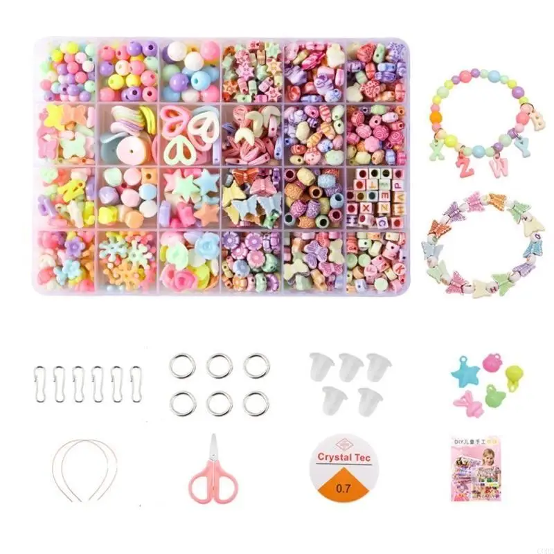

CORB Polymer Clay Beads for Handmade Jewelry 24 Type Colorful Beads for Bracelets and DIY Crafting Project Making Accessories
