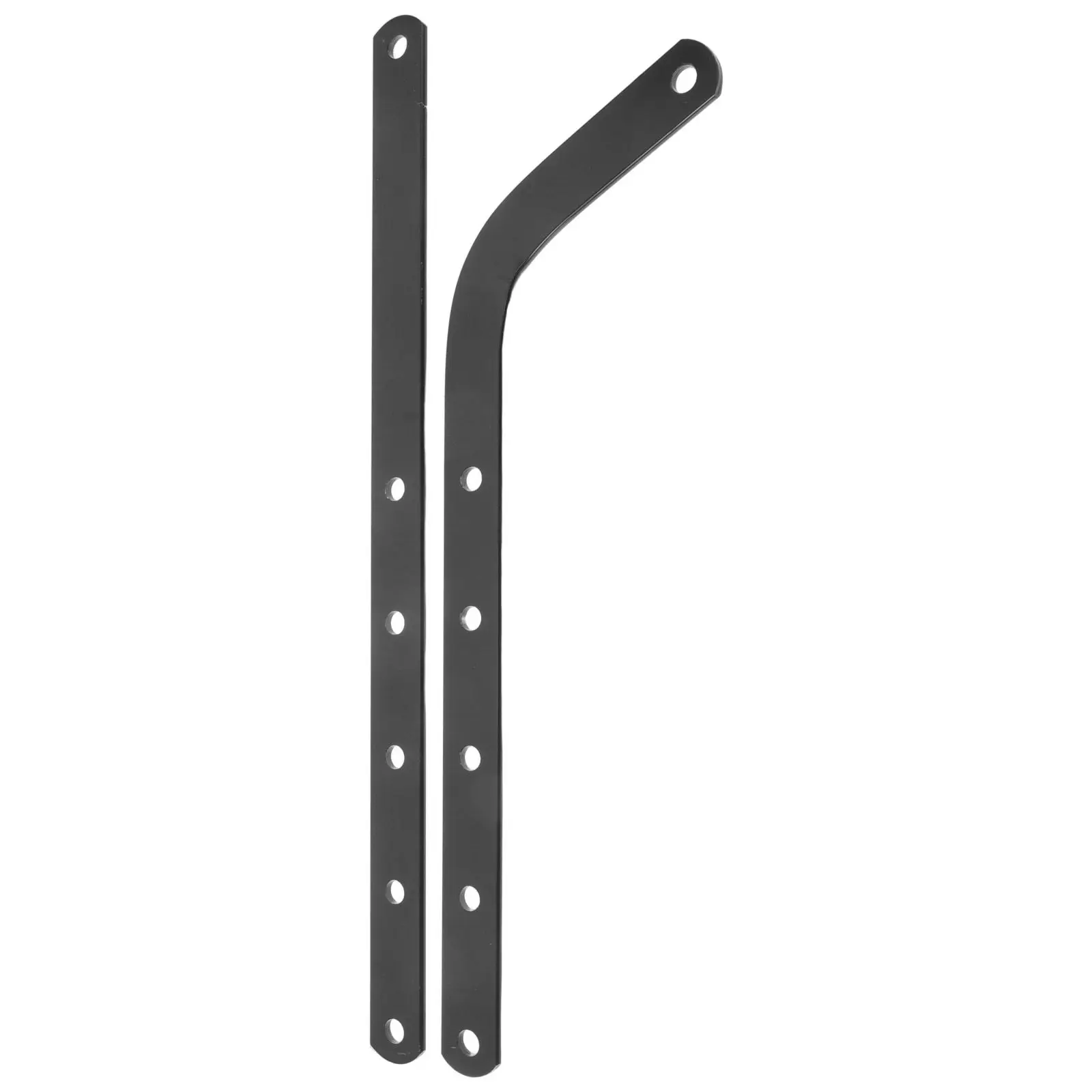 2Pcs Garage Door Opener Arm Curved Black Steel Replacement Bracket for Residential Commercial Linkage Support Garage Door J Arm