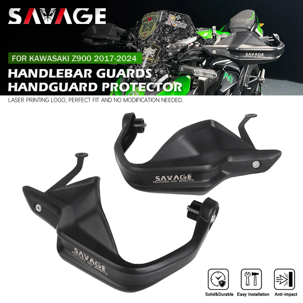 

For KAWASAKI Z900 Motorcycle Handguards Wind Shield Deflector Hand Grip Guards Handlebar Lever Protector Z 900 ZR900 2017-2024