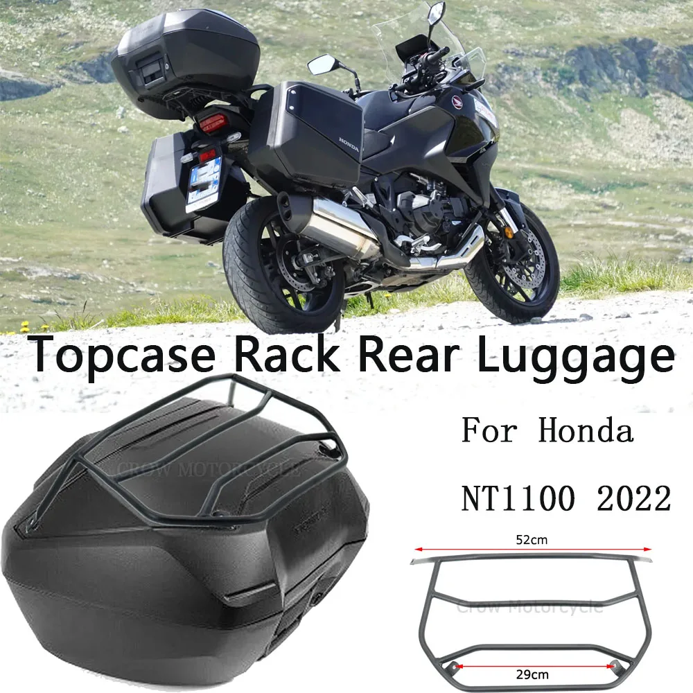 For Honda NT1100 NT 1100 2022 Black stainless steel luggage compartment bracket  Motorcycle Topcase Rack Rear Luggage Rack Top C