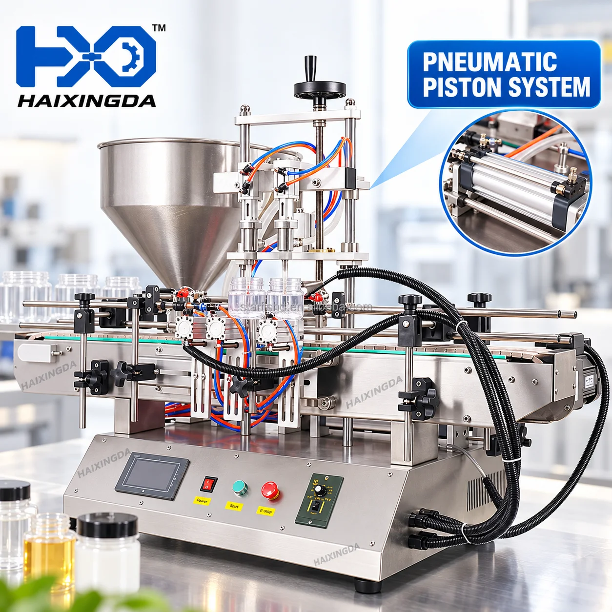 Liquid Bottle Filling Machine Automatic Dual Head System For Shampoo Detergent Oil And Personal Care Production Line Equipment