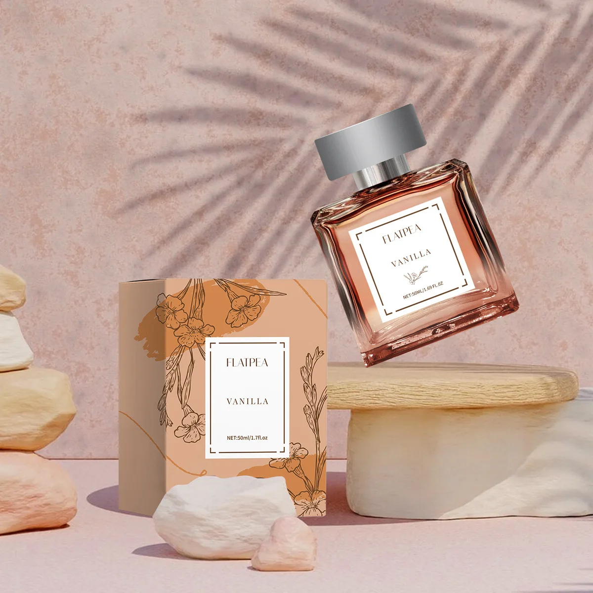 Natural Vanilla Eau De Parfum - Alcohol-Free Long Lasting Perfume for Women Fragrant Vanilla Scent