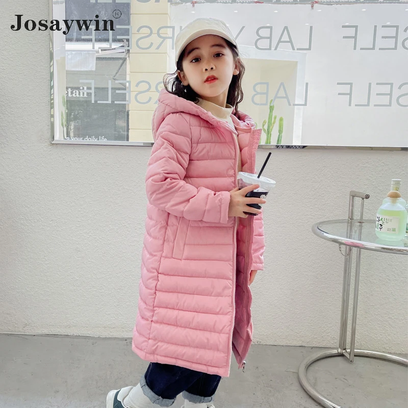 

Winter Jacket for Girls Kids Hooded Parka Long Coat For Boys Puffer Jacket Light Down Jacket For Girl Coats Children Jacket