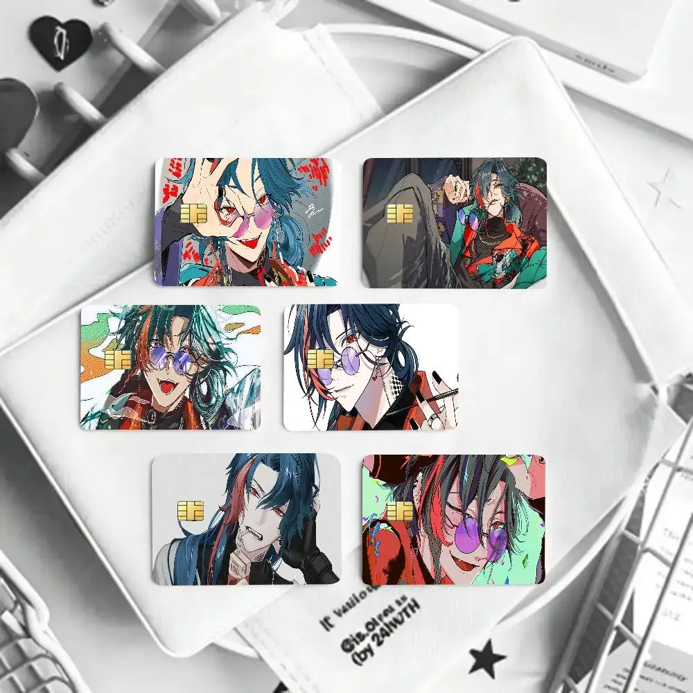 Kaisei Virtual Singer Nijisanji Card Sticker Cartoon Art Credit Card Skin Anti Scratch Bank Debit Card Decal