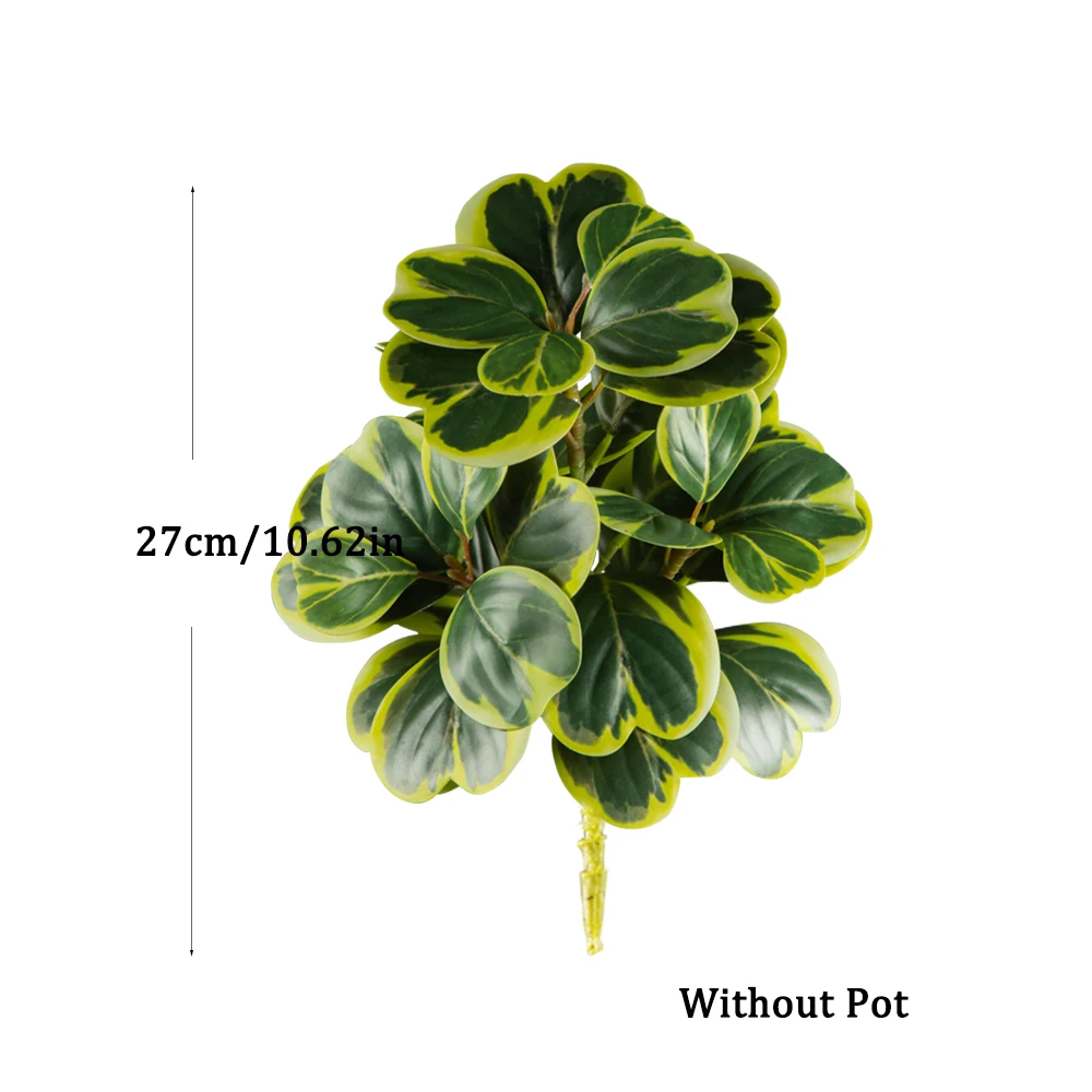20-37cm Künstlicher Ficus-Baum, Künstlicher Eichenbaum, Tropische Geigenfeige, Plastik-Banyan-Zweig für Heim, Schreibtisch, Geschäft, Hochzeitsdekoration – Detail 8