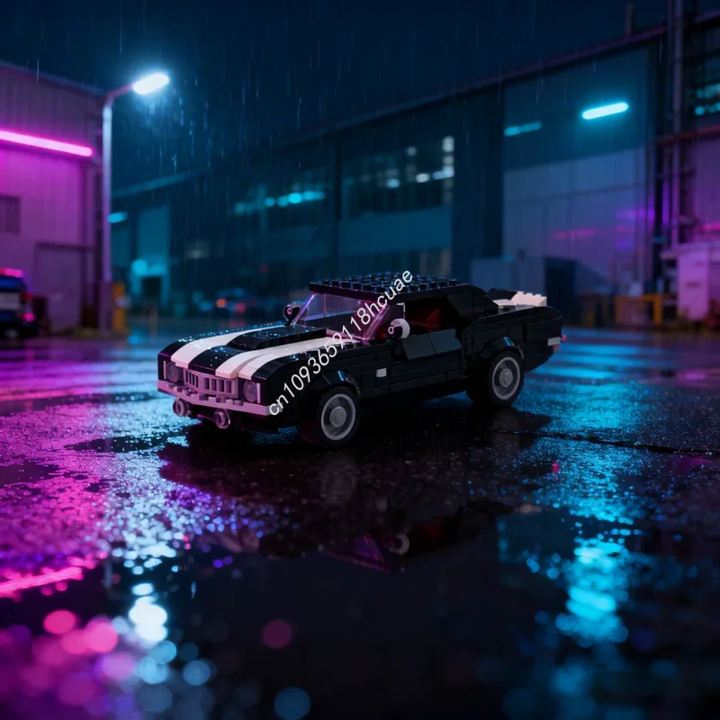 ตัวต่อ MOC เชฟโรเลต คามาโร ซี ซิตี้ แชมเปี้ยนส์ ซูเปอร์คาร์ 407 ชิ้น ของเล่นตัวต่อ DIY ของขวัญคริสต์มาส ไอเดียของเล่นเสริมพัฒนาการเด็ก