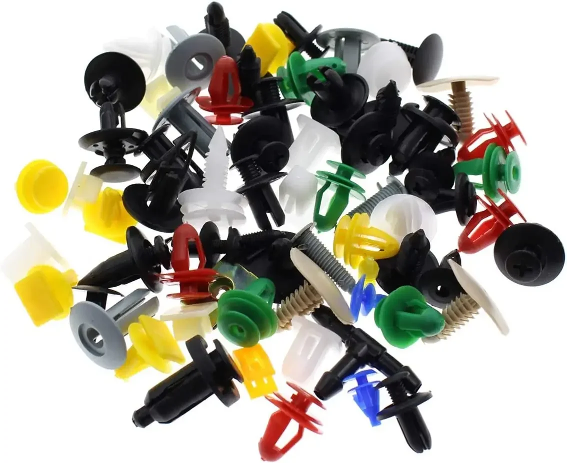 QGZ097 500pcs Universal Plastic Clips Fastener Car Bumper Clips 50 Bags/carton Liner Clip For Honda Civic Odyssey