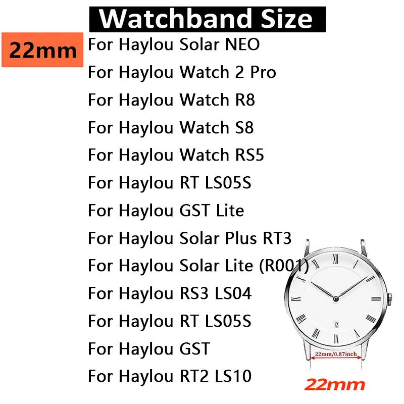 For Haylou Solar Lite Magnetic loop Band Metal Bracelet For Haylou Watch 2 Pro Strap For Haylou Solar Plus RT3 Watchband Correa