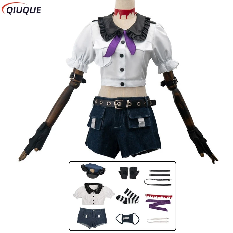 

Anime Panty & Stocking With Garterbelt Heroine Anarchy Stocking Cosplay Costume Female Police Officer Uniform Women Sexy Outfits