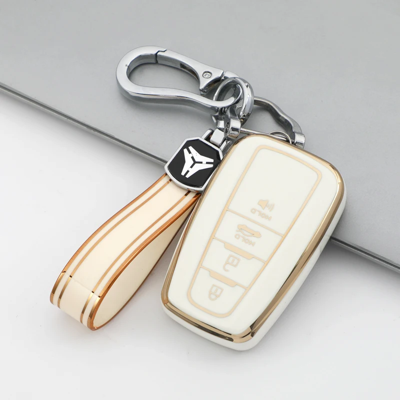 2 3 4 Buttons Car Key Cover Case For Toyota Prius Camry Corolla CHR C-HR RAV4 Land Cruiser Prado Keychain Accessories