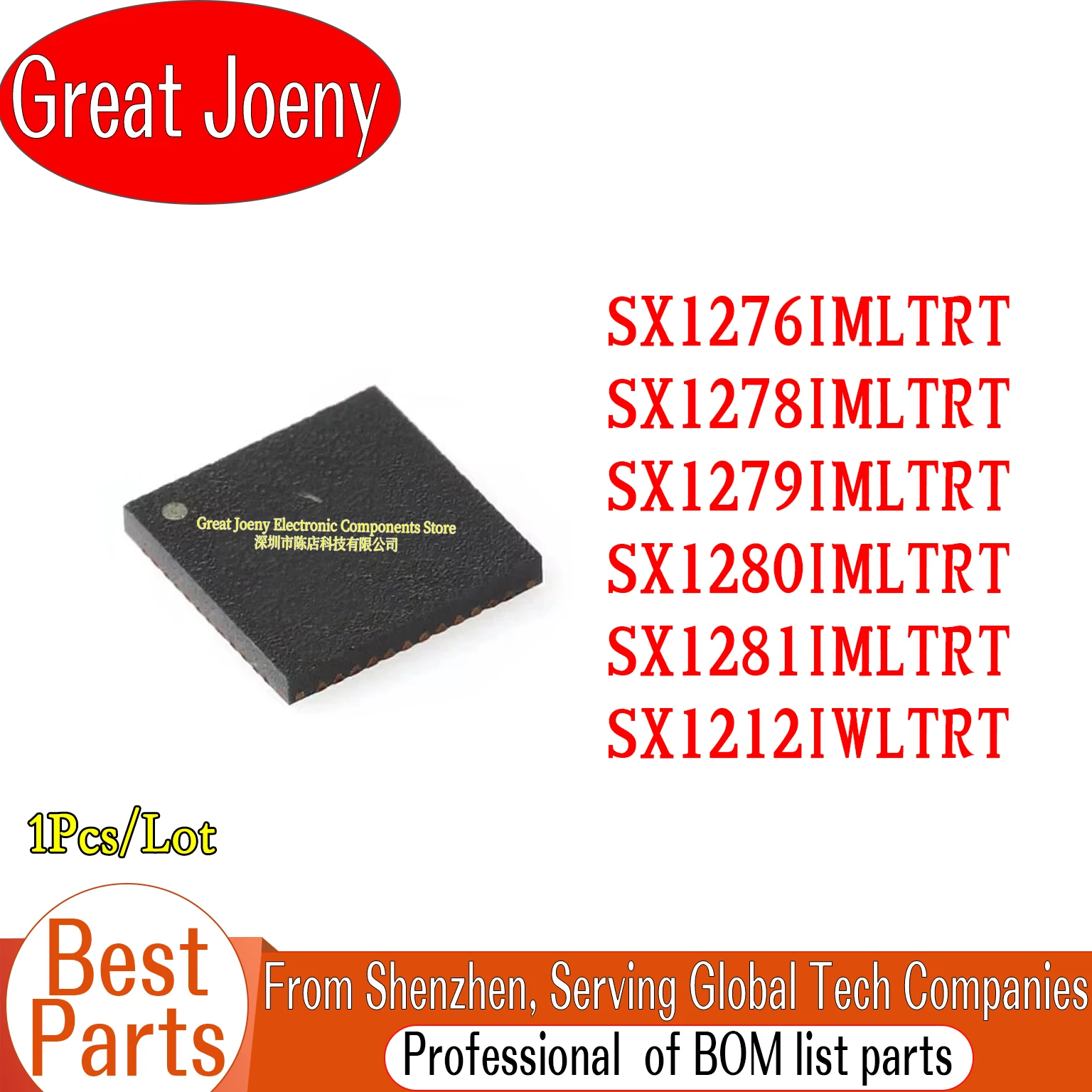 SX1276 SX1278 SX1279 1280 1281 SX1212 SX1276IMLTRT SX1278IMLTRT SX1279IMLTRT SX1280IMLTRT SX1281IMLTRT SX1212IWLTRT IC Chipset