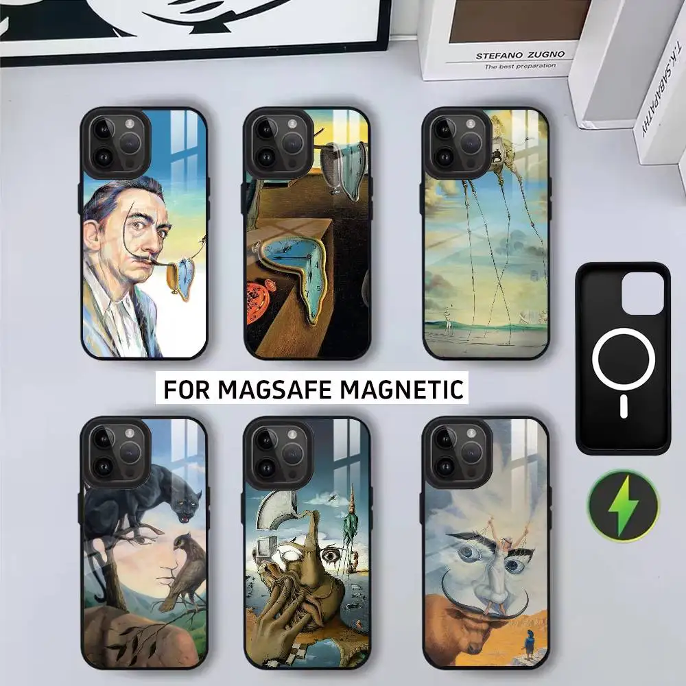 

S-Salvador D-Dali SD P-Painting Phone Case For iPhone17,16,15,14,13,12,11 Plus,Pro Magnetic For Magsafe Wireless Charging