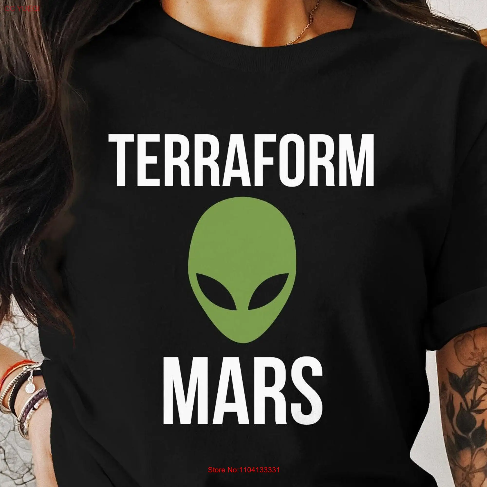 Mars Terraform Science T Shirt Astronaut Space Journey Extraterrestrial Universe Print Astronomy Fan Sale Clothing