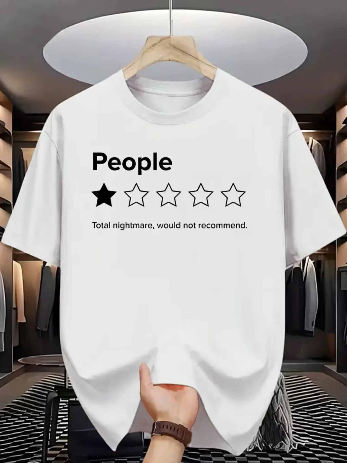 Social Nightmare Fun Text Print T Shirt Men Women Short Sleeve Funny Print Crew Neck Cotton Humor Daily Casual Tee