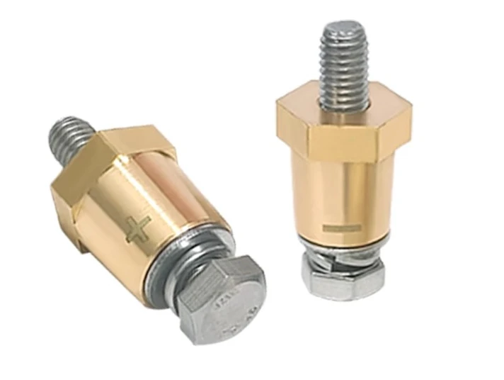 

2pcs for Car battery positive and negative variable diameter head through-hole external thread 6m8m