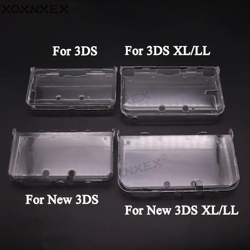 1PCS Plastic Clear Crystal Protective Hard Shell Skin Case Cover For 2DS NDSL DSI NDSi XL 3DS XL New 3DS XL LL Console