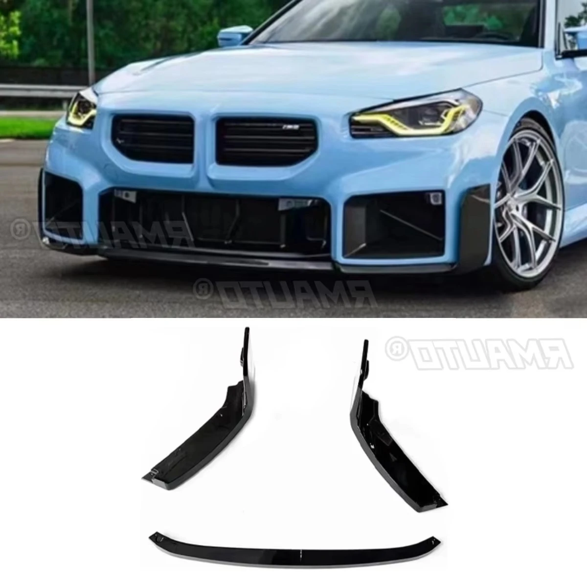 

Для BMW M2 G87 2023-2024 автомобильный передний бампер, спойлер, диффузор для губ, модификация, защита бампера, защитная крышка, автомобильные аксессуары
