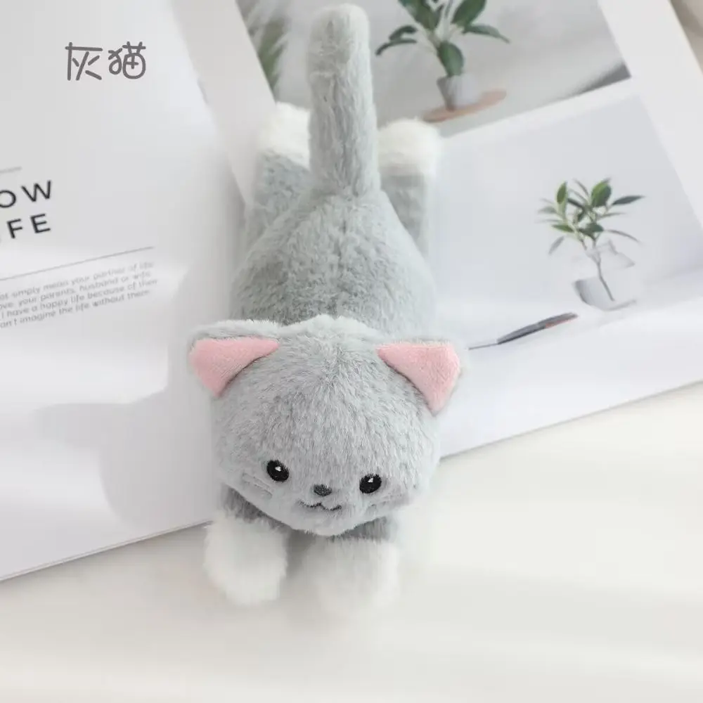 Stuffed Animals Simulation Cat Slap Bracelet Wrist Style Smile Slap Bracelet with Tail Cute Cat Wrist Band Christmas
