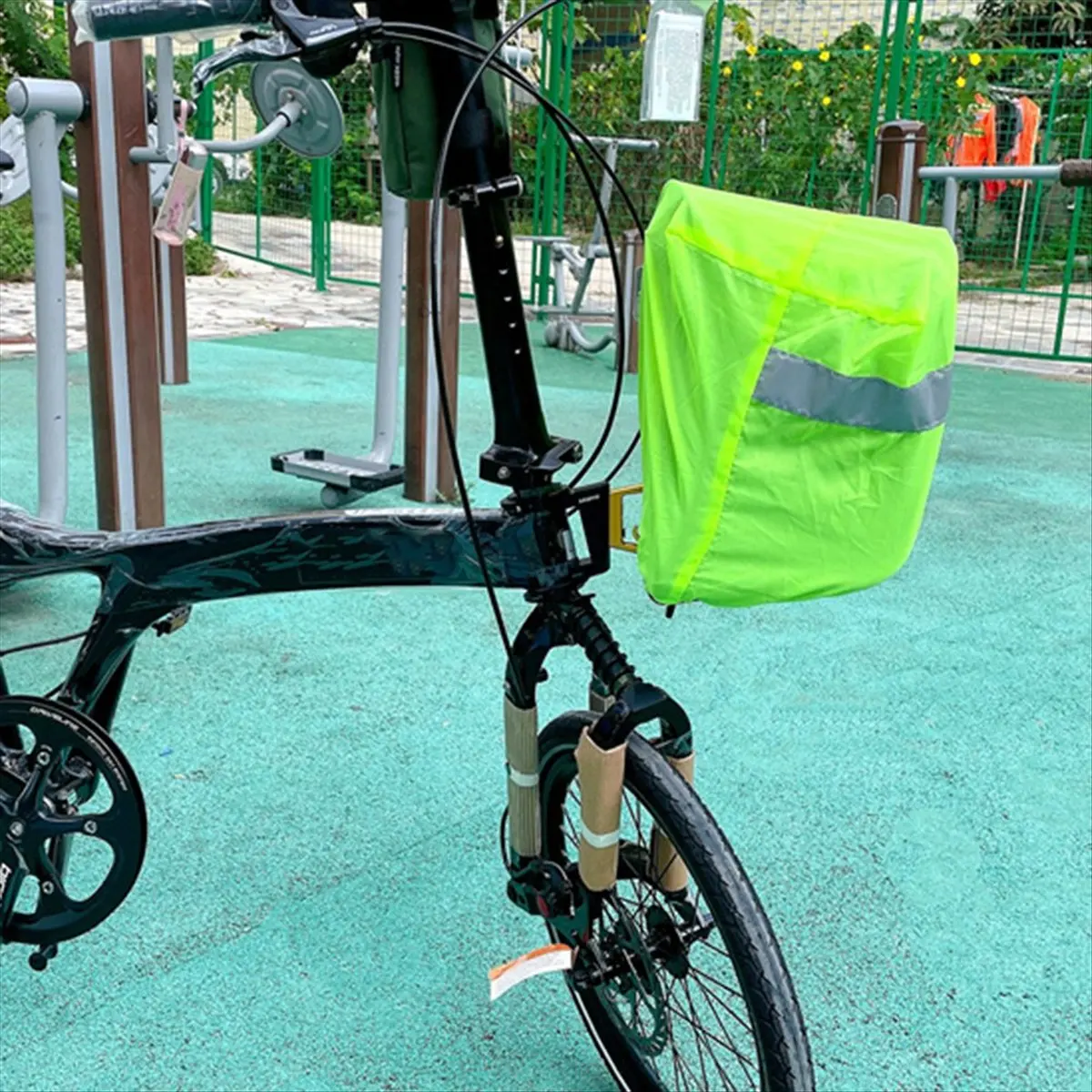 

Сумка-корзина AB31 для складного велосипеда Brompton с водонепроницаемым чехлом и металлическим креплением