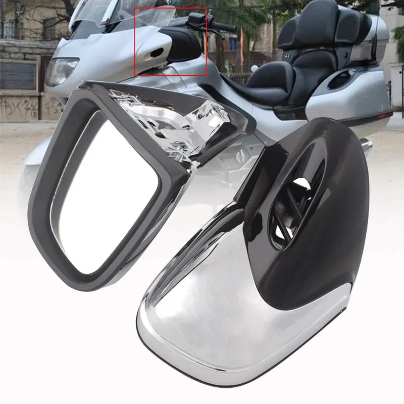 Motorcycle Right Left Rearview Mirror Fairing Mounting Mirrors Adjustable Manual for BMW K1200 K1200LT K1200M 1999-2008