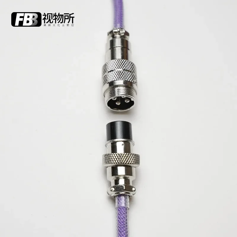 FBB Cables Light Purple Customized Data Cable Customized Mechanical Keyboard Keycap Line NJ68 Line Type-C Mini Mirco To USB
