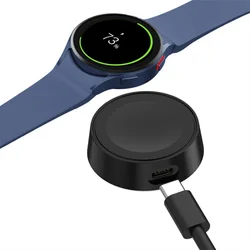 Portable USB C Watch Charger for Samsung Galaxy 5 Pro Classic 7/6/5/4Classic/3 Active 2 1 Travel Magnetic Wireless Fast Charger