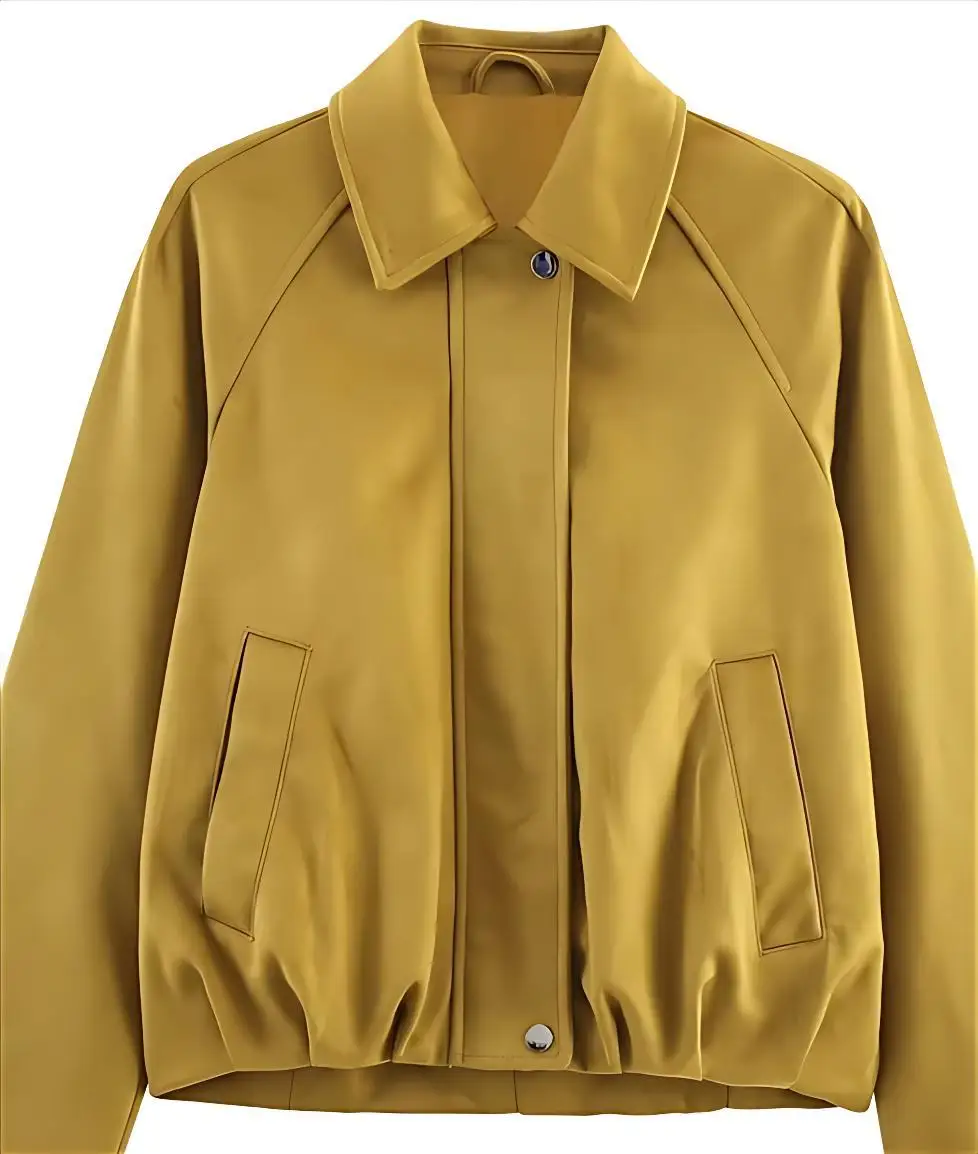 Chaquetas Bomber marrones para mujer, forro polar de franela de invierno, forro grueso a prueba de frío, peso pesado, acogedor, acolchado, OL Highstreet Simple