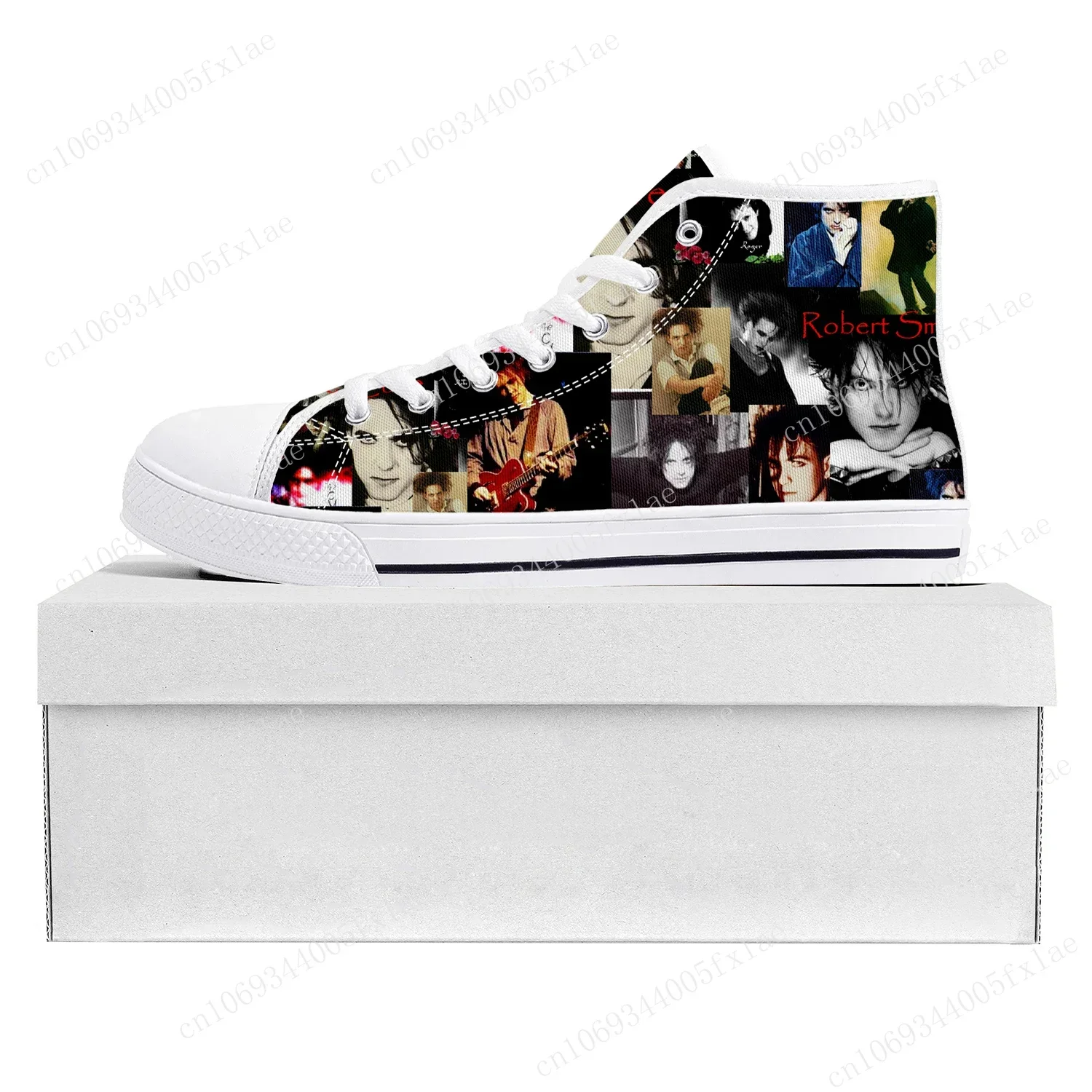 Cure Band The Robert Smith High Top Rock Good Quality Sneakers Mens Womens Teenager Canvas White Sneaker Couple Custom Shoes