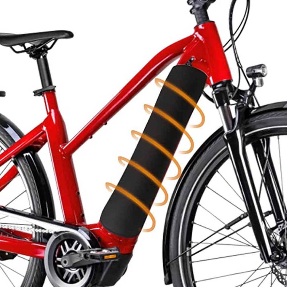 Funda protectora para batería de bicicleta, cubierta térmica ajustable para bicicleta eléctrica, bolsa de batería impermeable de neopreno con cinta de sujeción