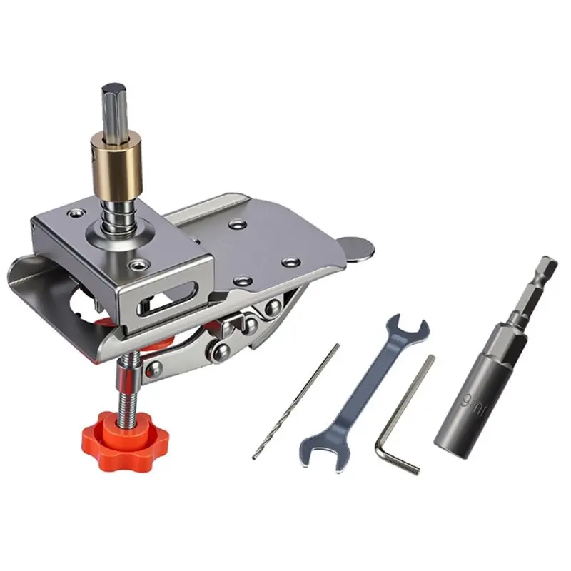 AB66-Easy Accurate Drilling For Cabinet Door Hinge Installation, 35Mm Woodworking Hole Opening Hinge Boring Jig