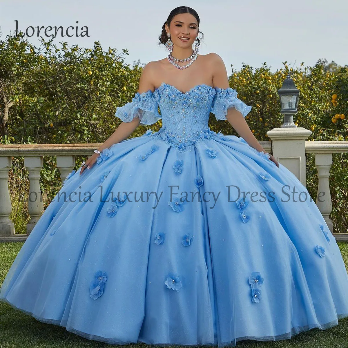 

Mexican 2024 Quinceanera Dress Sweet 15 16 Ball Gown 3D Floral Applique Sleeveless Beads Corset Formal Vestidos De 15 Años