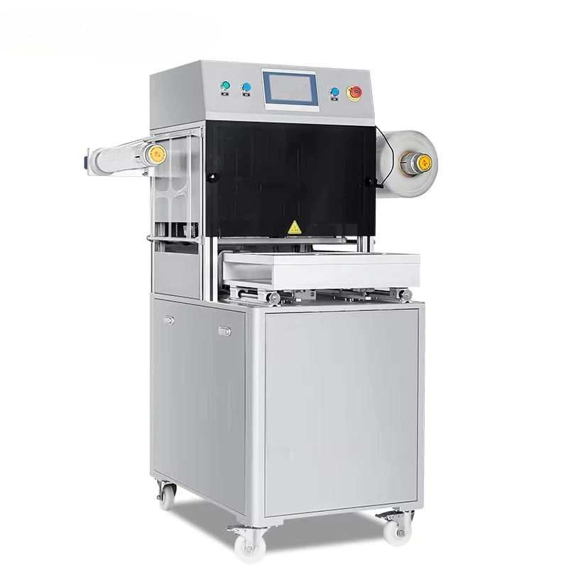 Premium YH-400-Q MAP Nitrogen Sealing Machine High Quality Vertical Airflow Semi-Auto Packaging for Food/Rice Foil Pouch Type