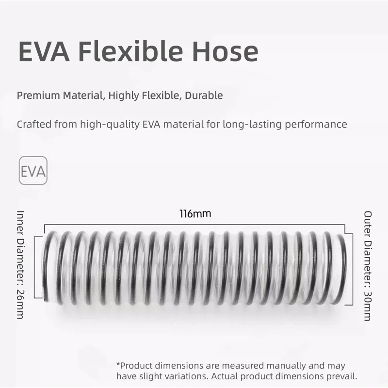 EVA Flexible Hose Compatible with Tineco Floor /Dreame /Midea Floor Scrubber Sewage Water Tank Floor Brush Connecting