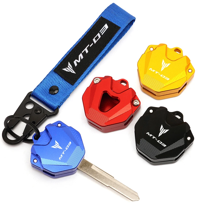 2027 New High Quality For YAmaha MT03 MT-03 MT 03 Motorcycle Accessories CNC Aluminum Key Cover Case Shell With Logo MT-03